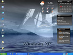 desktop calendar screenshot( black box style)