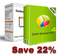 Desktop iCalendar and Disk Space Fan bundle 