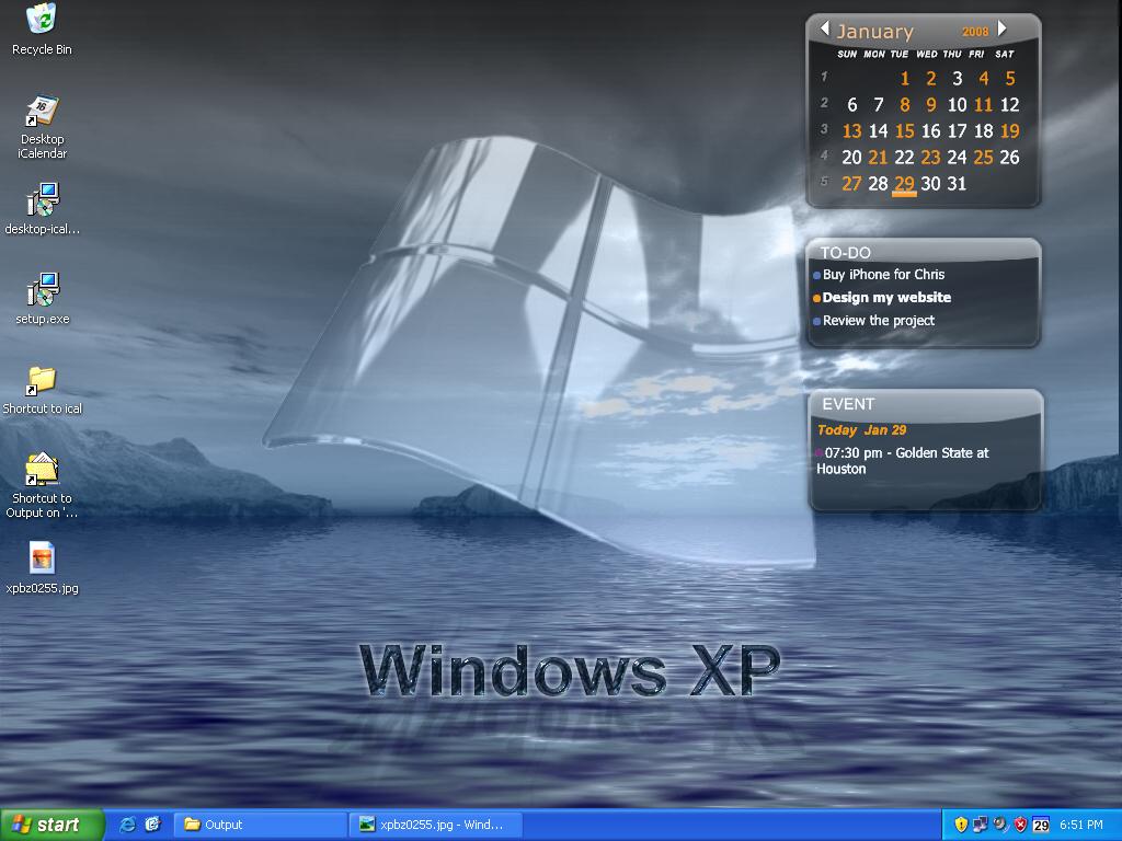 Desktop iCalendar Lite screen shot